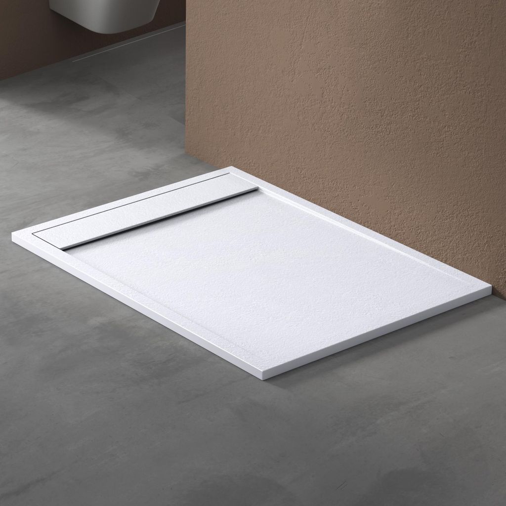 doporro Duschtasse Duschwanne 90x120x3cm aus Mineralguss in Produktbild 
