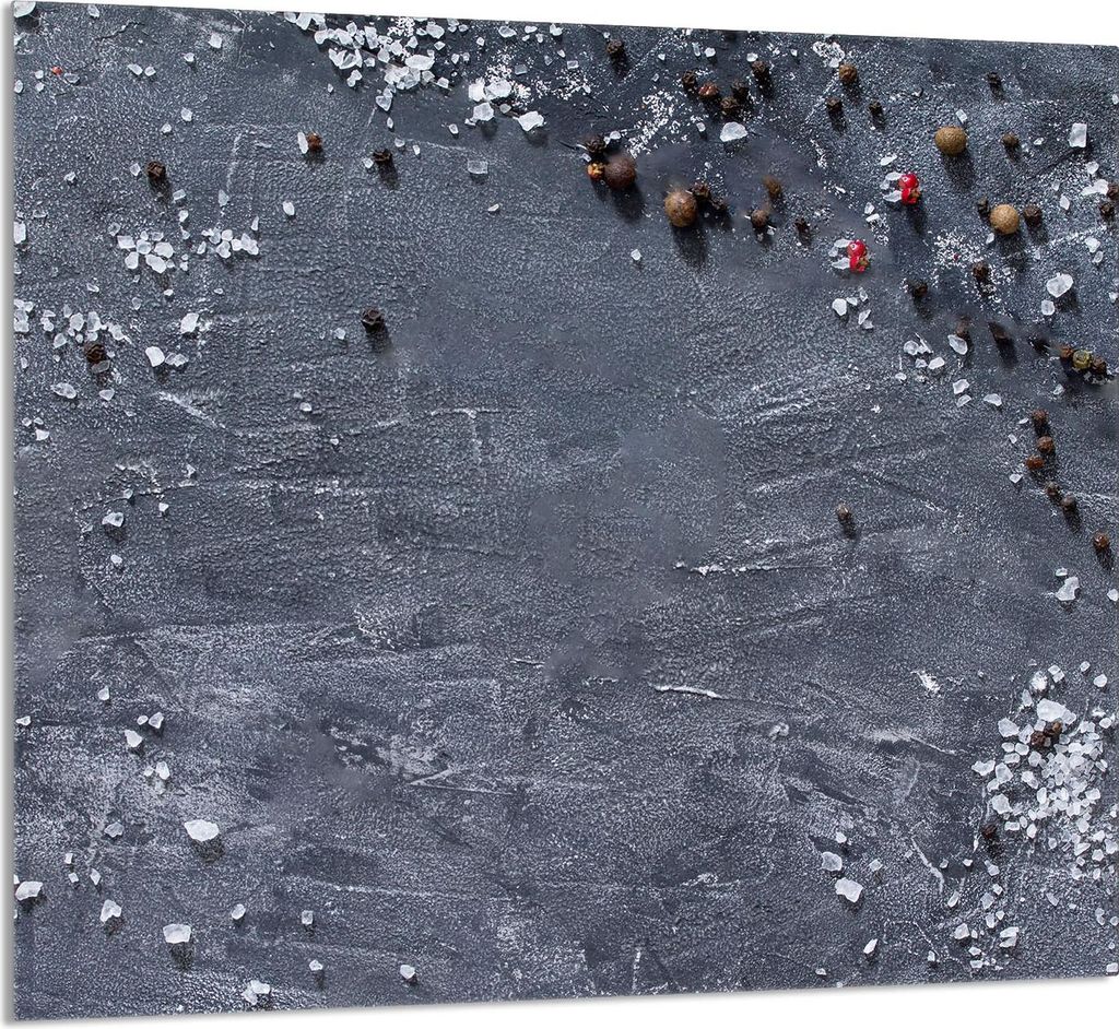 GLASPLATTE FÜR KÜCHE 65x60 Schiefer