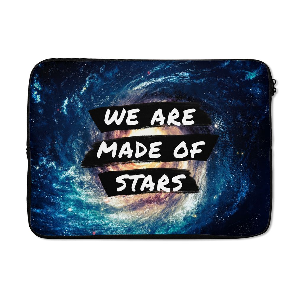 MuchoWow Laptop Hülle 14 ZollSprichwörter - 'Wir sind aus Sternen gemacht' - Sterne - Zitate - Jungen - Kinder - Kinder - Mädchen Laptoptasche...