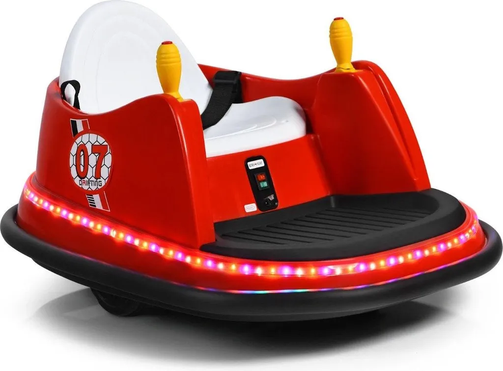 Auto-tamponneuse électrique 6V pour enfants rouge, dimensions 57x75x42 cm