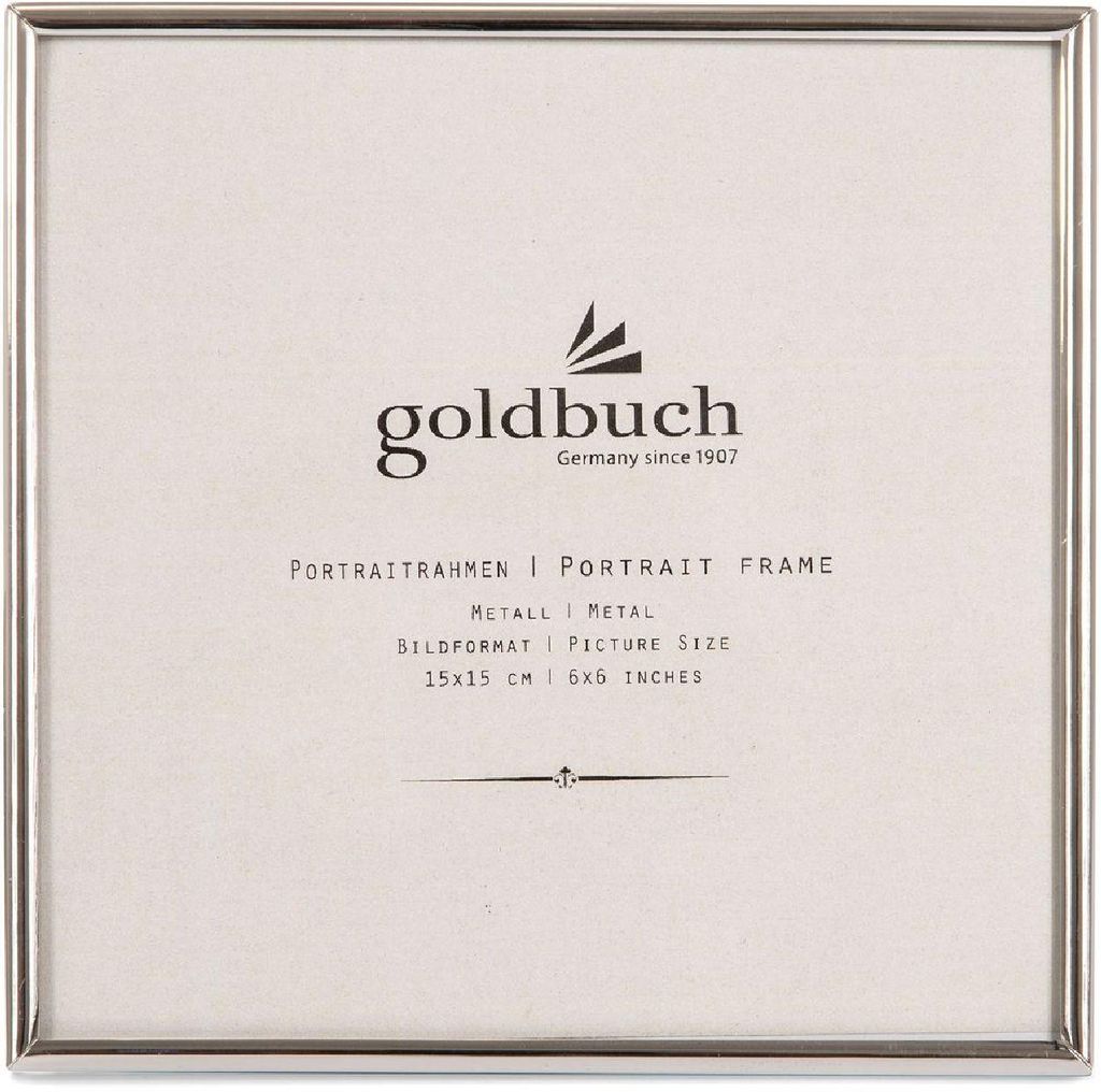 Goldbuch Metall-Fotorahmen Fine 15x15 cm silber glänzend