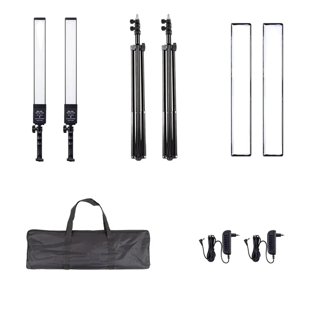 Éclairage photo Bi-Color 3200K-5500K à luminosité variable pour vidéo