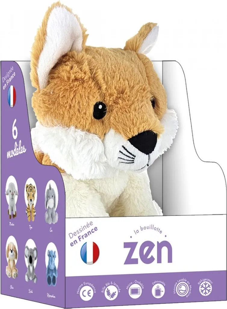 Support biberon peluche 25cm chien, idéal pour calmer bébé au repas