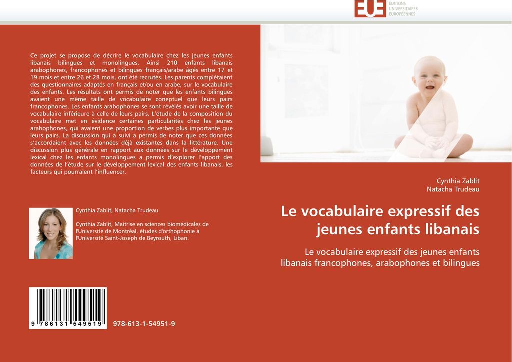 Le vocabulaire expressif des jeunes enfants libanais