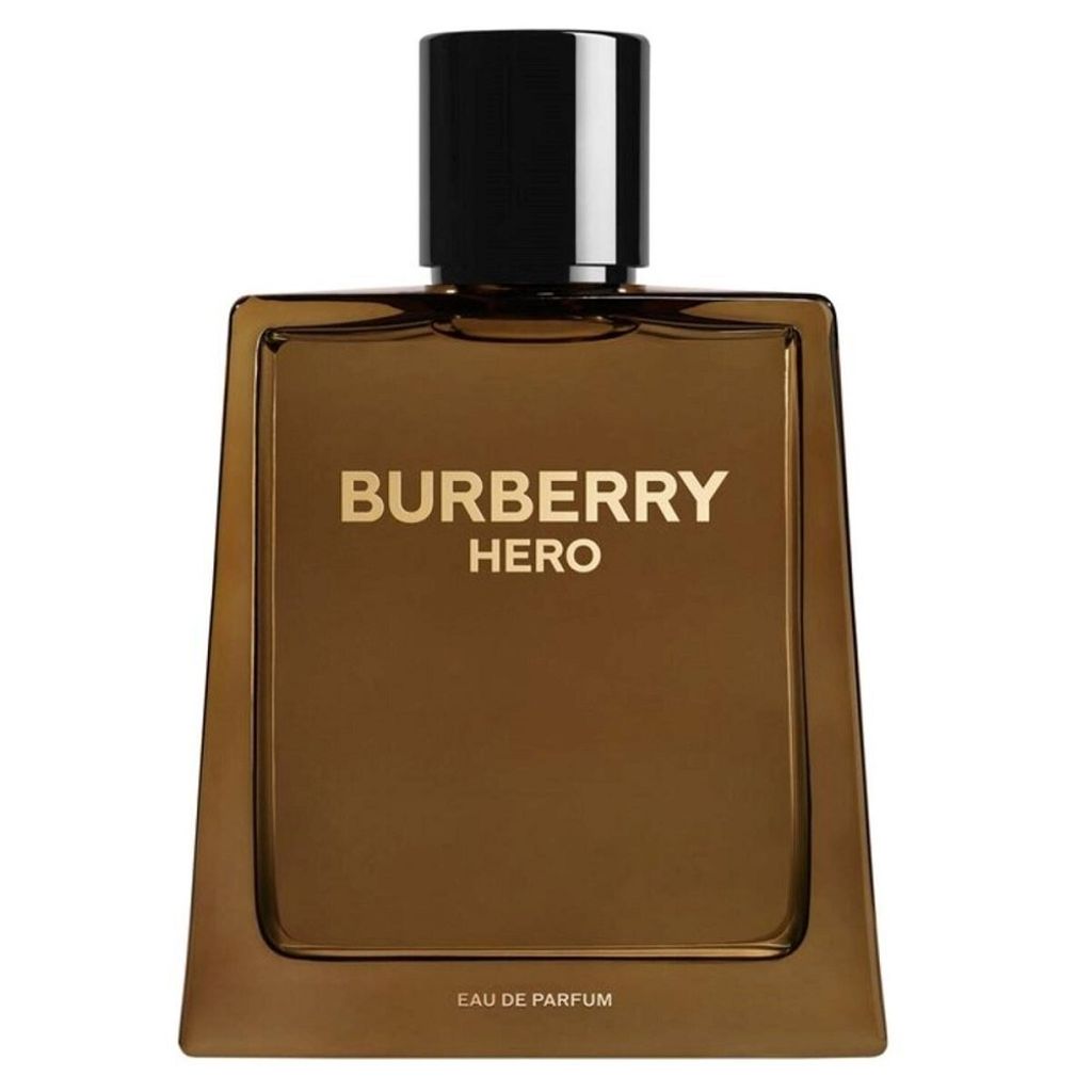 A bottle of Burberry Hero Eau de Parfum for men.