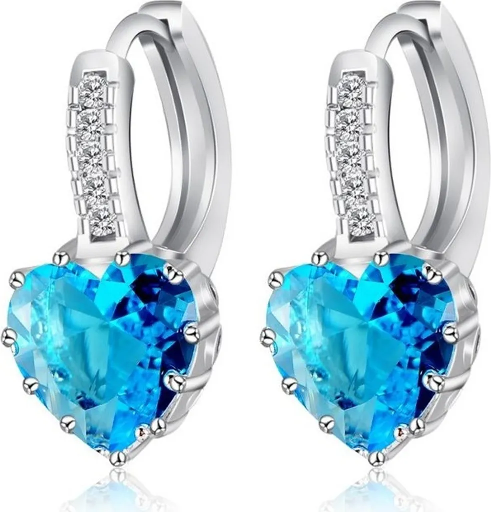 Regalo Perfetto: Orecchini Cuore Argento Turchese KP1781 Nichel Free