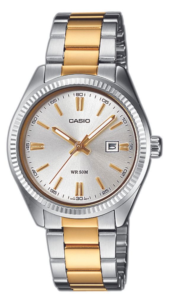 Casio Damen Armbanduhr LTP-1302PSG-7AVEG analog bicolor Produktbild 