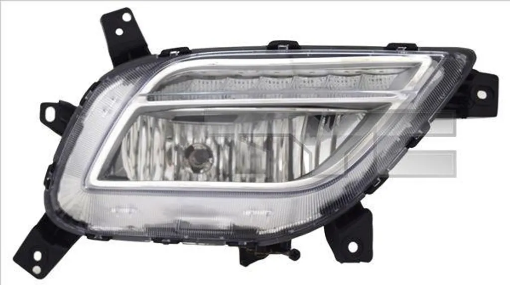 Phare antibrouillard LED gauche étanche H8 pour KIA Niro noir