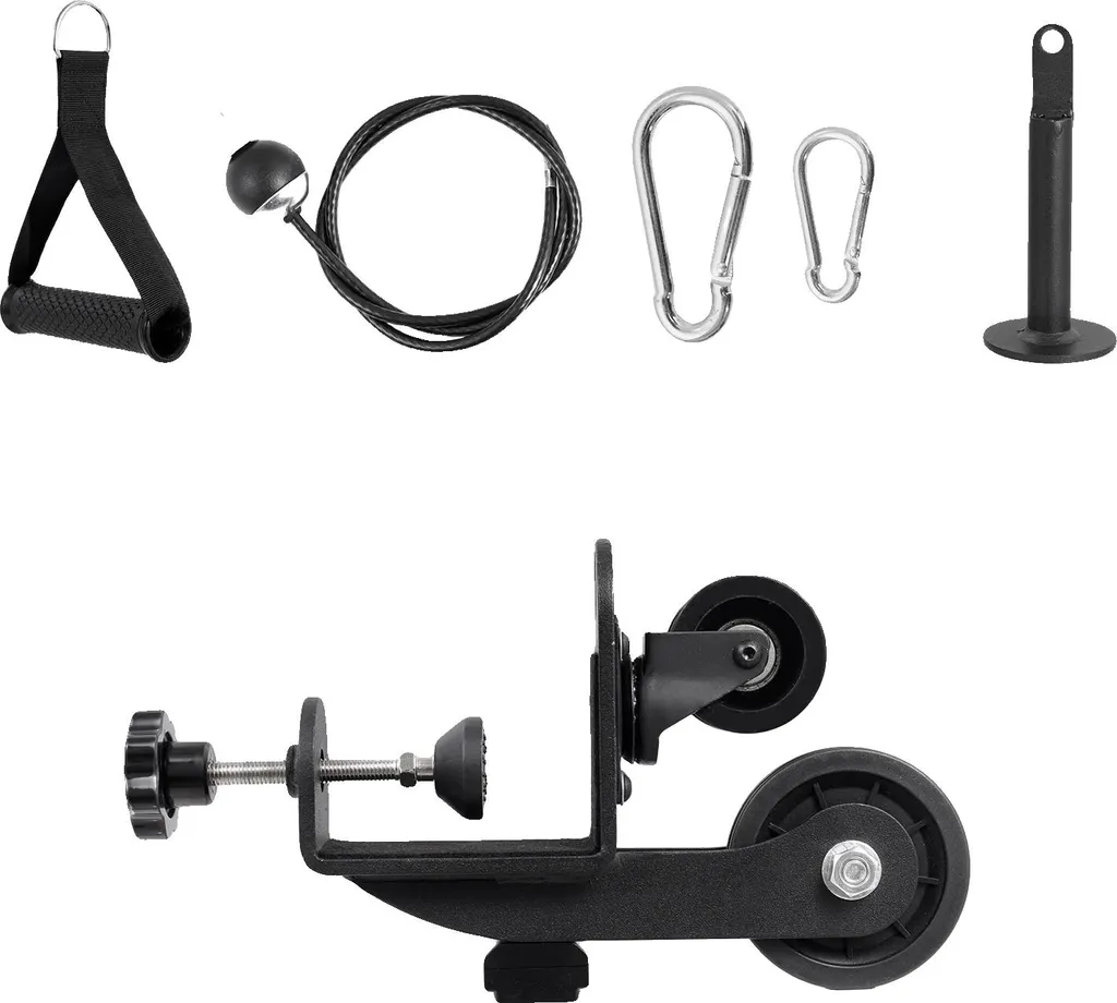 Appareil pour bras multi-musculaire avec câble de 2m réglable en noir