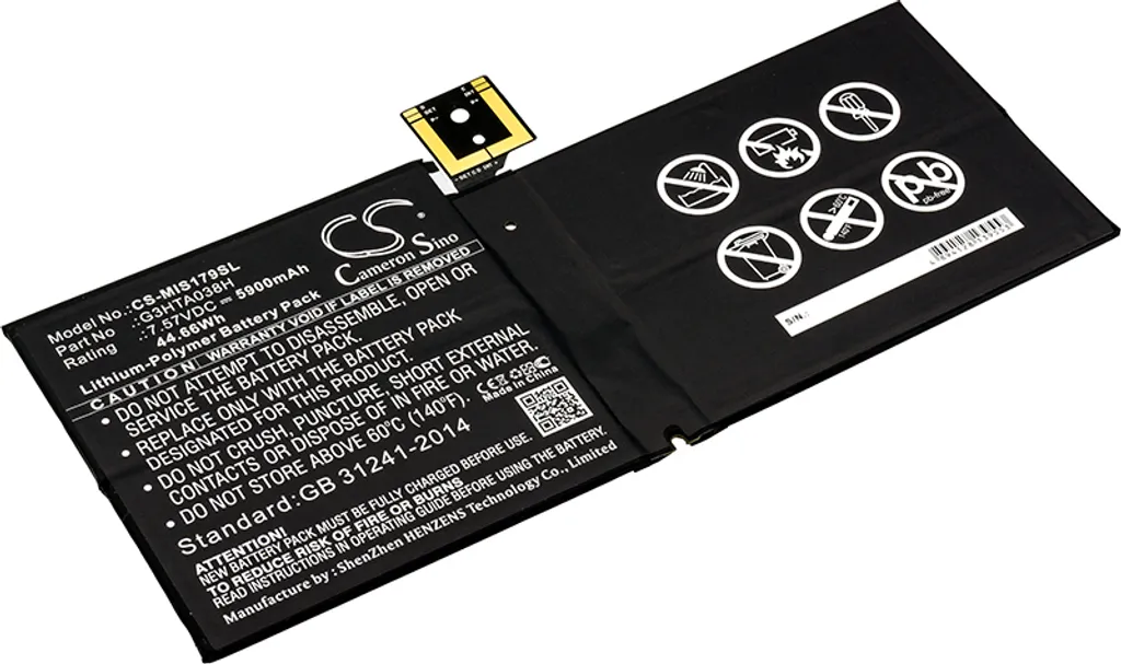 Batterie Interne pour Microsoft Surface Pro 5 et 6 - Remplacement PC