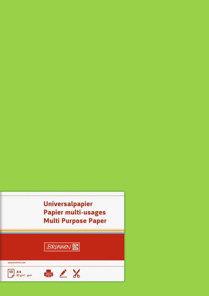 Papier A4 vert clair pour organisation de dossiers et classement bureau - 2