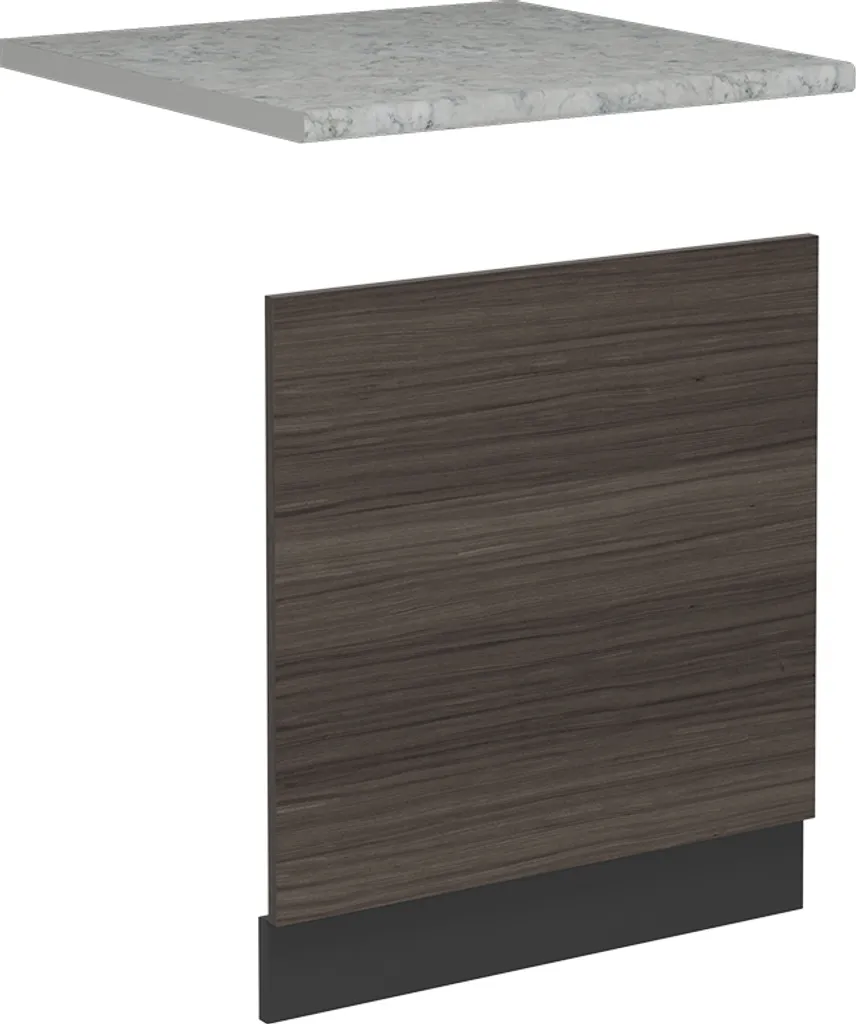 Vicco Pannello frontale per lavastoviglie R-Line, 60 cm , PL Marmo, Grigio nobile/Antracite