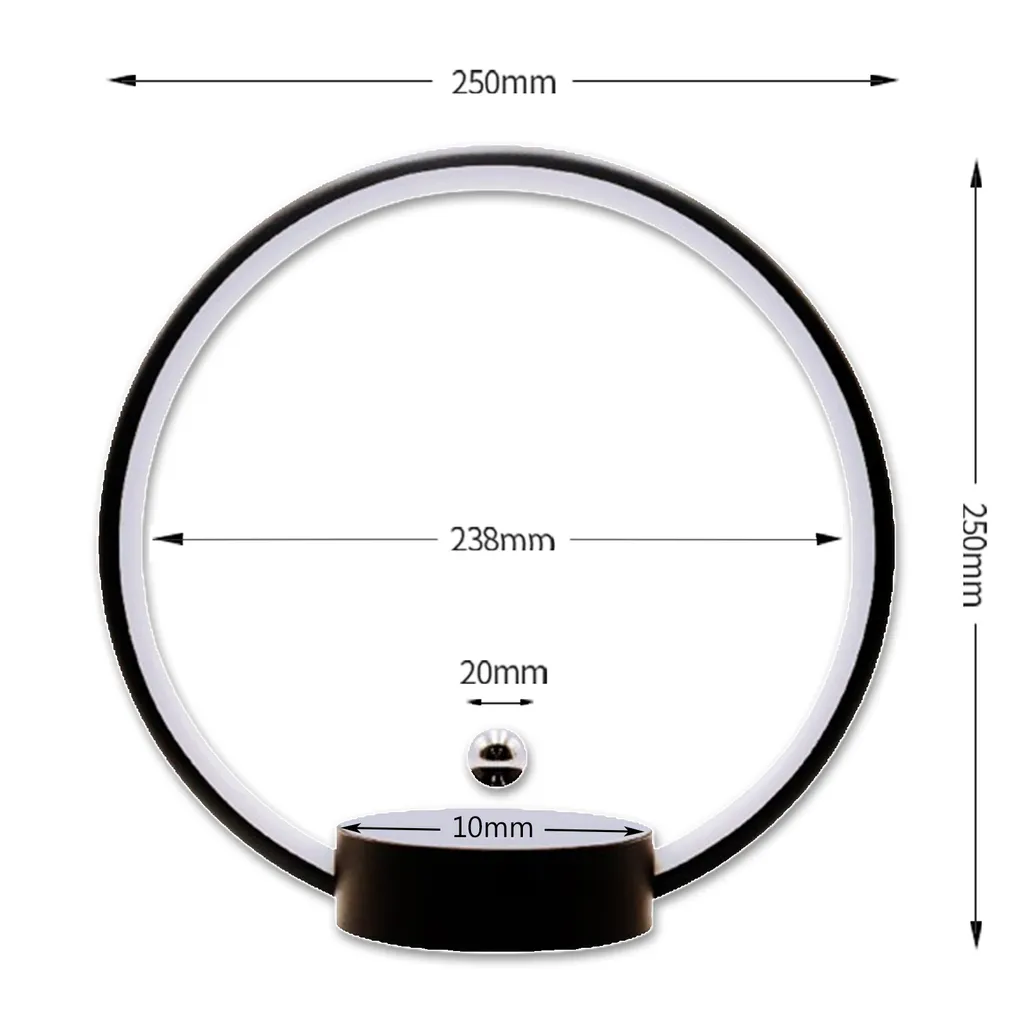Lampe magnétique à intensité variable tactile pour déco bureau et chambre - 6