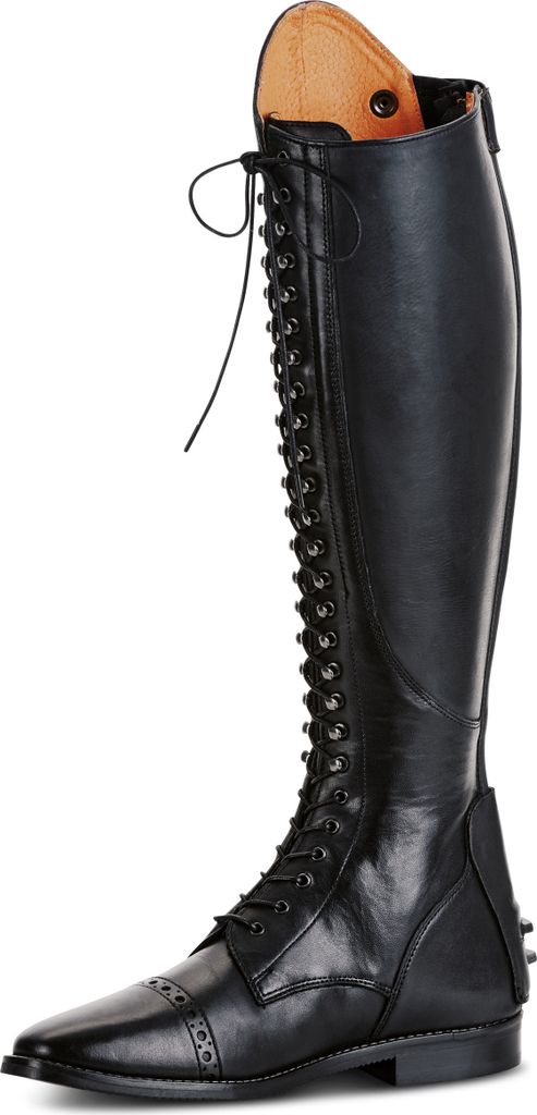 Busse Reitstiefel LAVAL, komplett geschnürt schwarz, Produktbild 