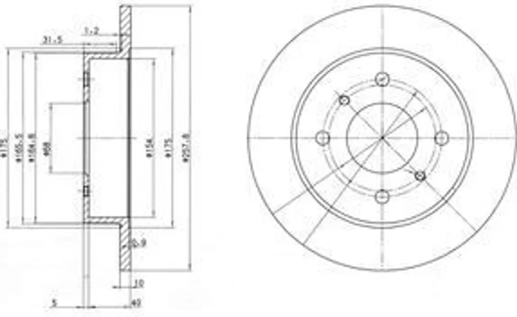 Stop vibrations : Disque de frein arrière OE 43206 5M311 pour Nissan