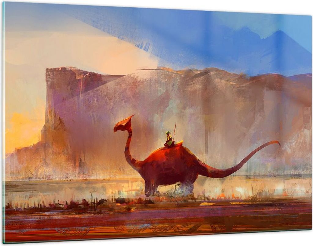 Bilder auf glas - Fantasie Märchen - 120x80cm - Glasbilder - Wandbilder - Kunstdruck - zum Aufhängen bereit - Wanddekoration aus Glas - Glas Bild...