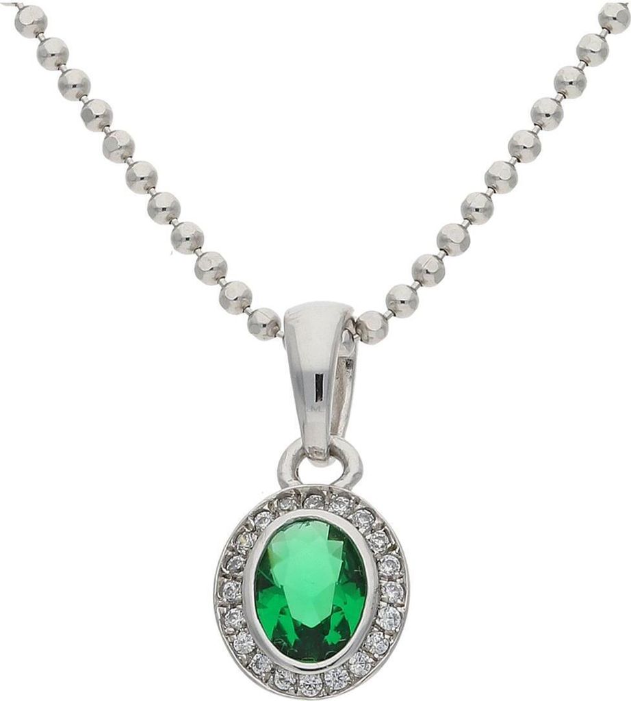 JuwelmaLux Set 925/000 Sterling Silber mit synth. Zirkonia Produktbild 