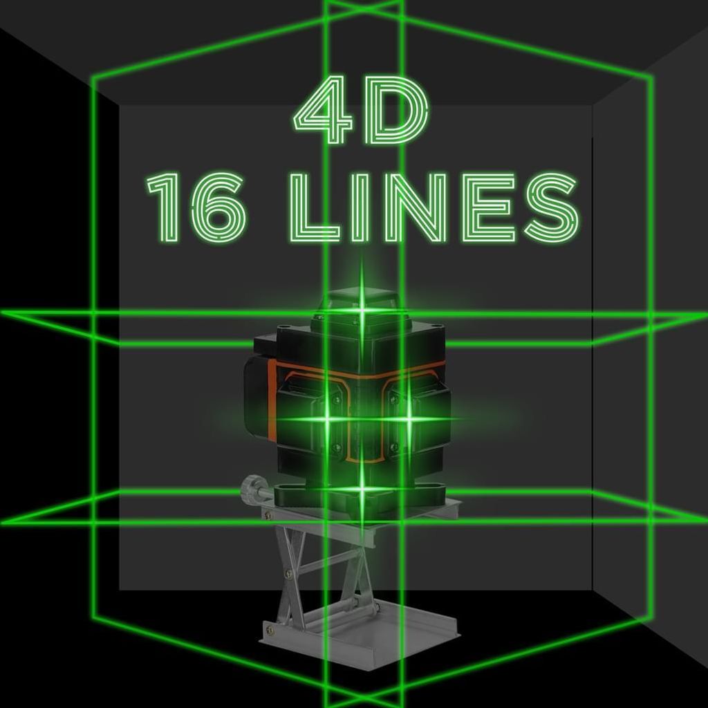 profi 4D 16 Lines Laser Level Grünes 360º Rotary Produktbild 3