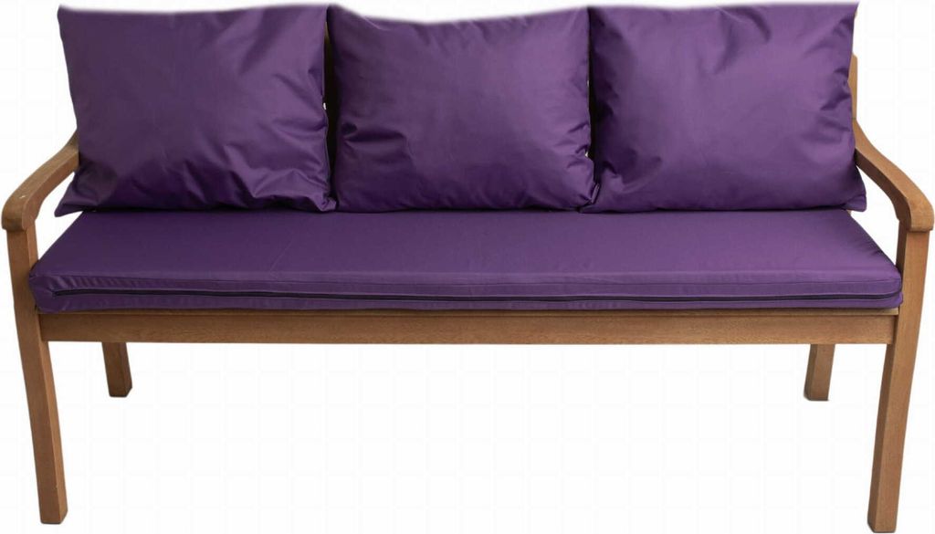 Coussins pour banc de jardin Violet| Coussin d'assise Image du produit 