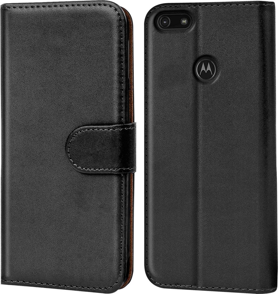 Book Case für Motorola Moto E6 Play Hülle Tasche Flip Cover Handy Schutz Hülle