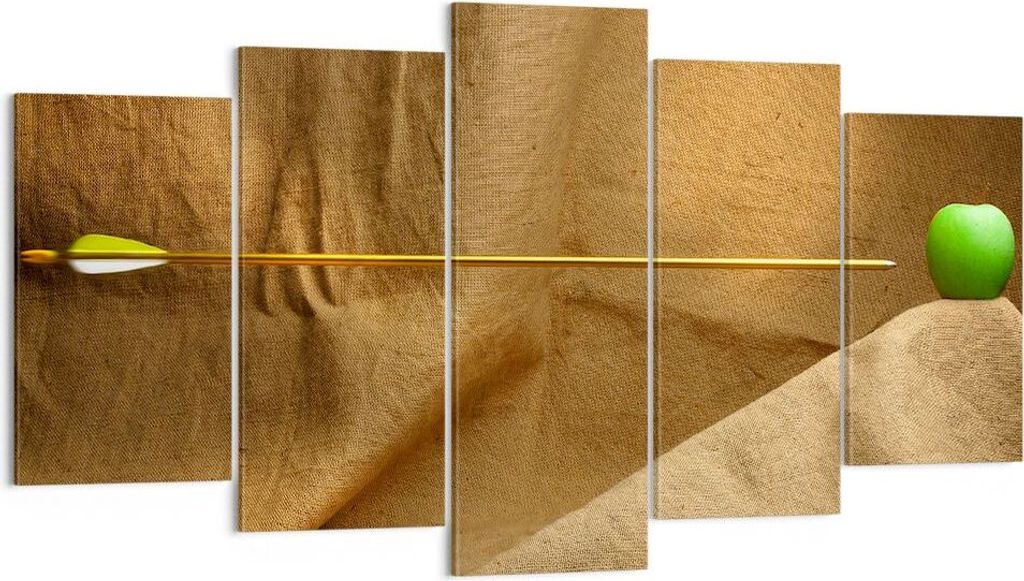 Bild auf Leinwand - Leinwandbild - Pfeile Holz Schießen Wettbewerbe - 160x85cm - Wand Bild - Wanddeko - Leinwanddruck - Bilder - Kunstdruck - Lein...