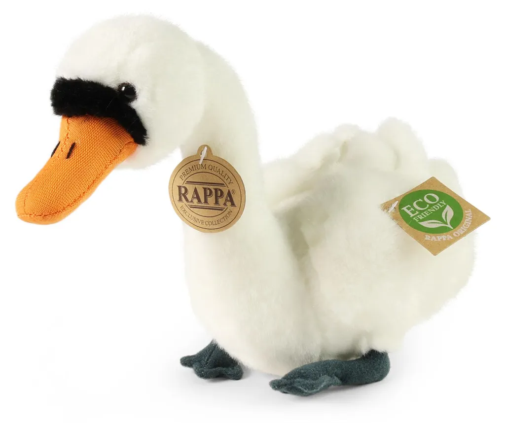 Peluche Cygne Écologique 20 cm : Matière Durable et Douceur Infinie