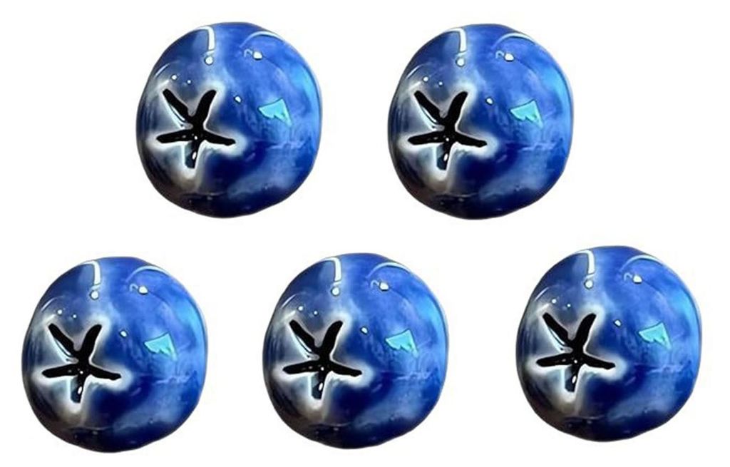 5/6/10 Stück 3D-Blaubeer-Kühlschrankmagnete zum Selbermachen für Zuhause, Büro, Küche, Spind, Kühlschrank, Mini-Beeren-Magnetdekoration aus K...