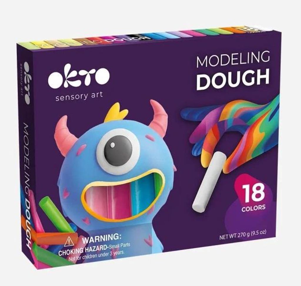 OKTO Modellierwachs-Set - 18 Farben, 25008 Produktbild 