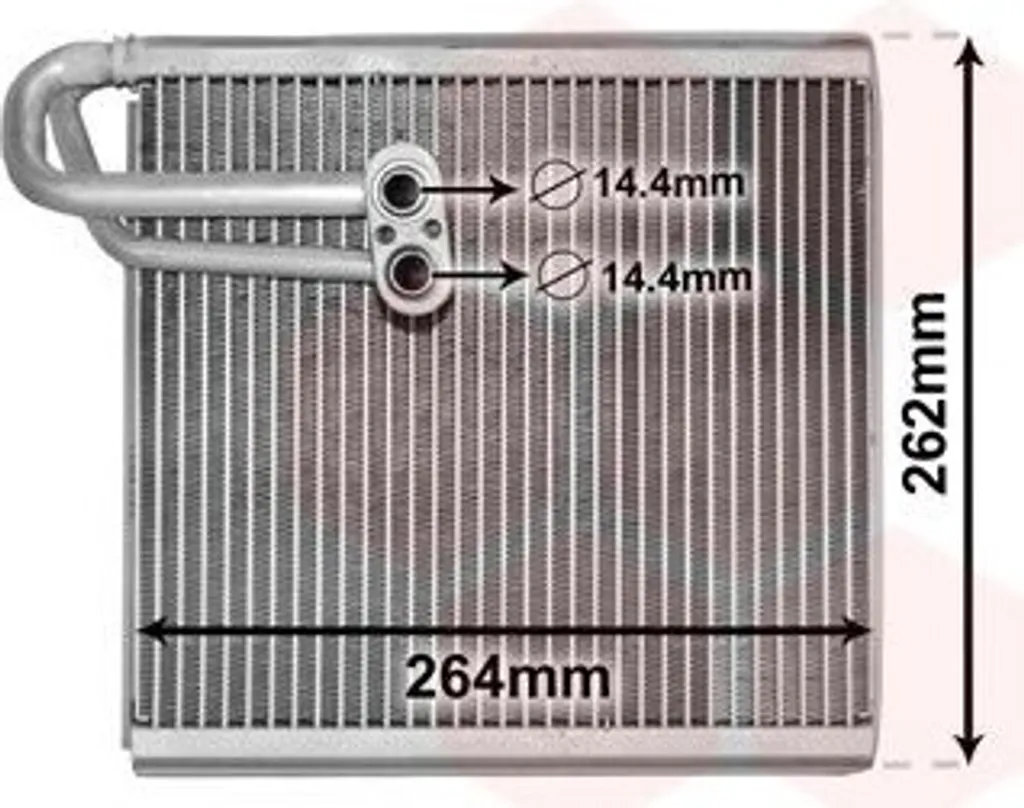 Évaporateur de climatisation VAN WEZEL 8200V371 pour HYUNDAI i40 VF