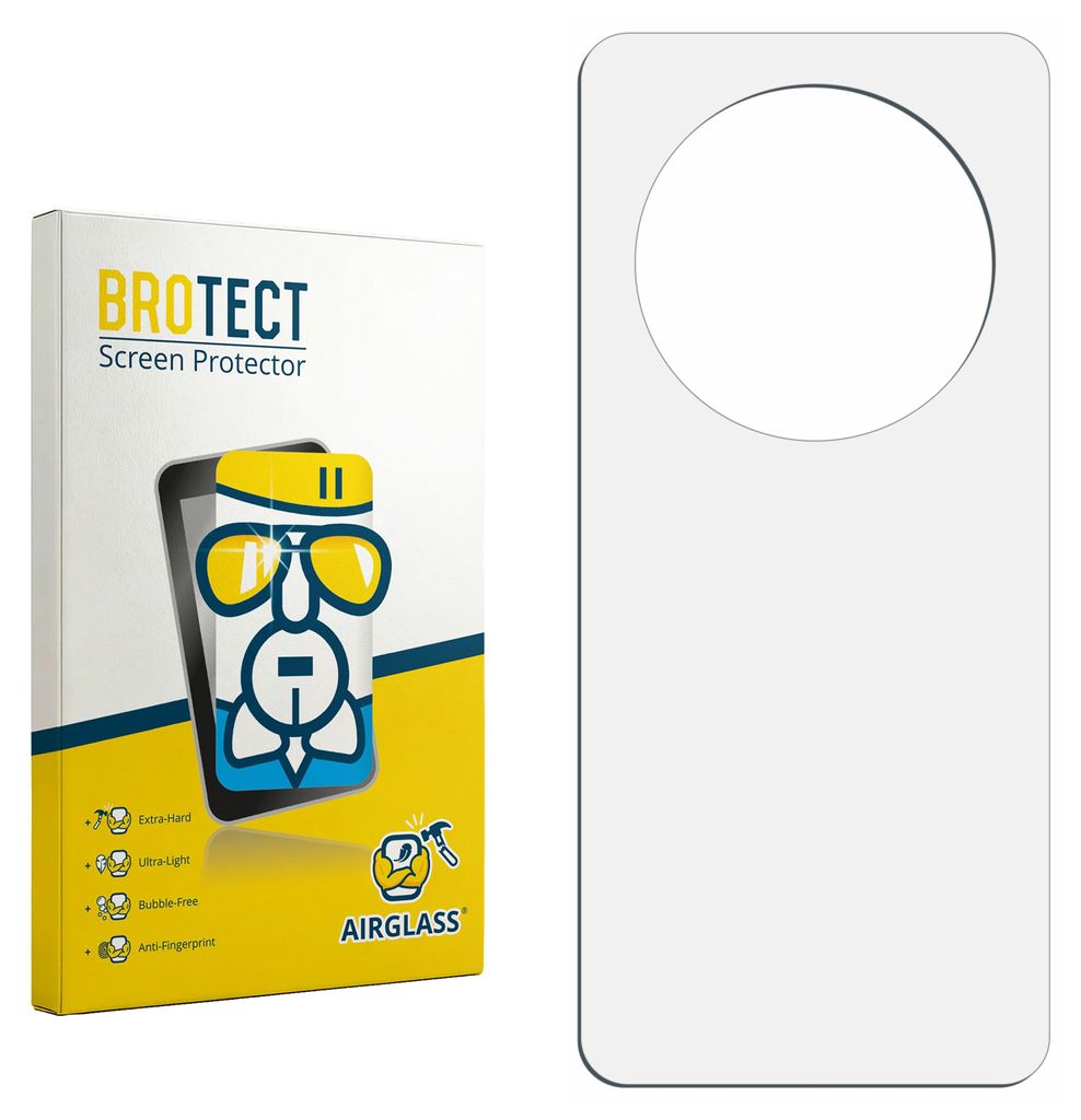 BROTECT Schutzglas für Xiaomi Poco C75 (Rückseite) Schutzfolie Panzer Folie Glas Display Schutz klar