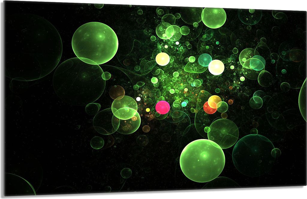 Glasschutzplatte für den Herd 80x52 Bubbles