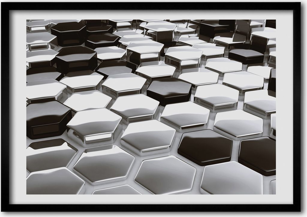 Bild - Bilderrahmen - 100 cm x 70 cm - MDF - Rahmen - Foto Produktbild 