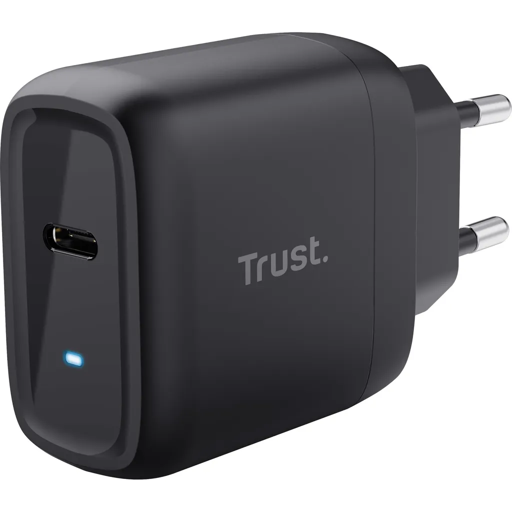 Adaptateur Secteur USB-C 45W Trust Maxo Noir - Charge Rapide Universelle