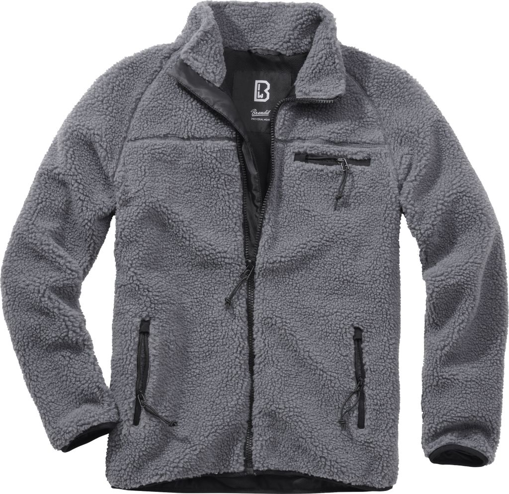 Brandit Teddyfleece Outdoorjacke Größe 3XL Farbe Anthrazit