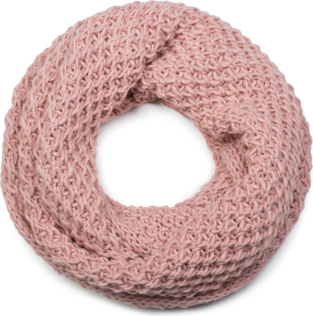 styleBREAKER Uni Strick Loopschal grob gestrickt, Uni Schlauchschal, Winter Strickschal, Grobstrick Schal 01018157