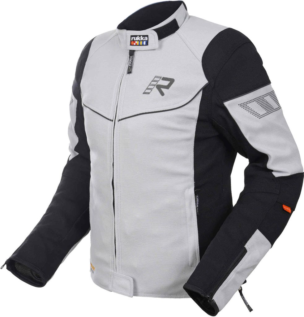 Rukka AirGobina 2.0 Damen Motorrad Textiljacke, hellgrau/schwarz, 34