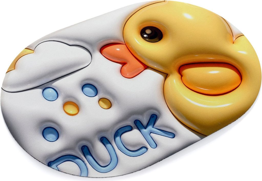 FEBE Badematte 3D Anime Entlein Badezimmermatte Badvorleger Badezimmerteppich 58x38 cm Bathroom Mat