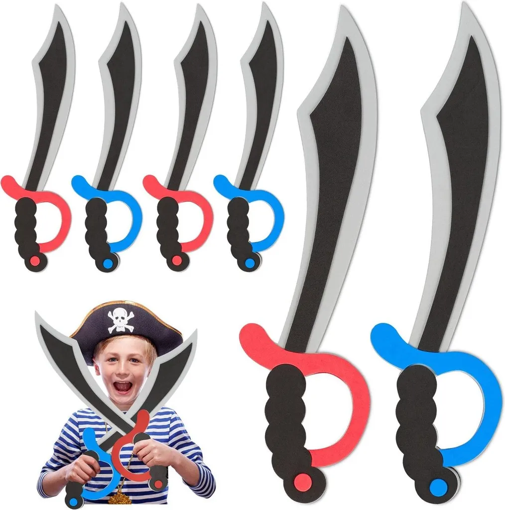Jouet pirate sans danger - 8 épées en mousse anti-blessure pour enfants