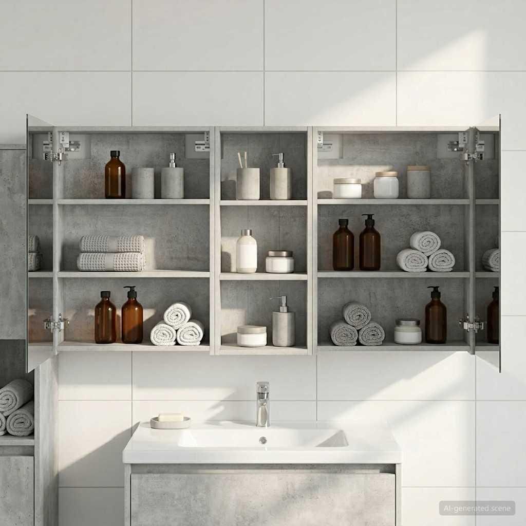 Maison Exclusive - Badezimmerschrank-Set 3 pcs 130 x 14,5 x 70 cm Holzwerkstoff