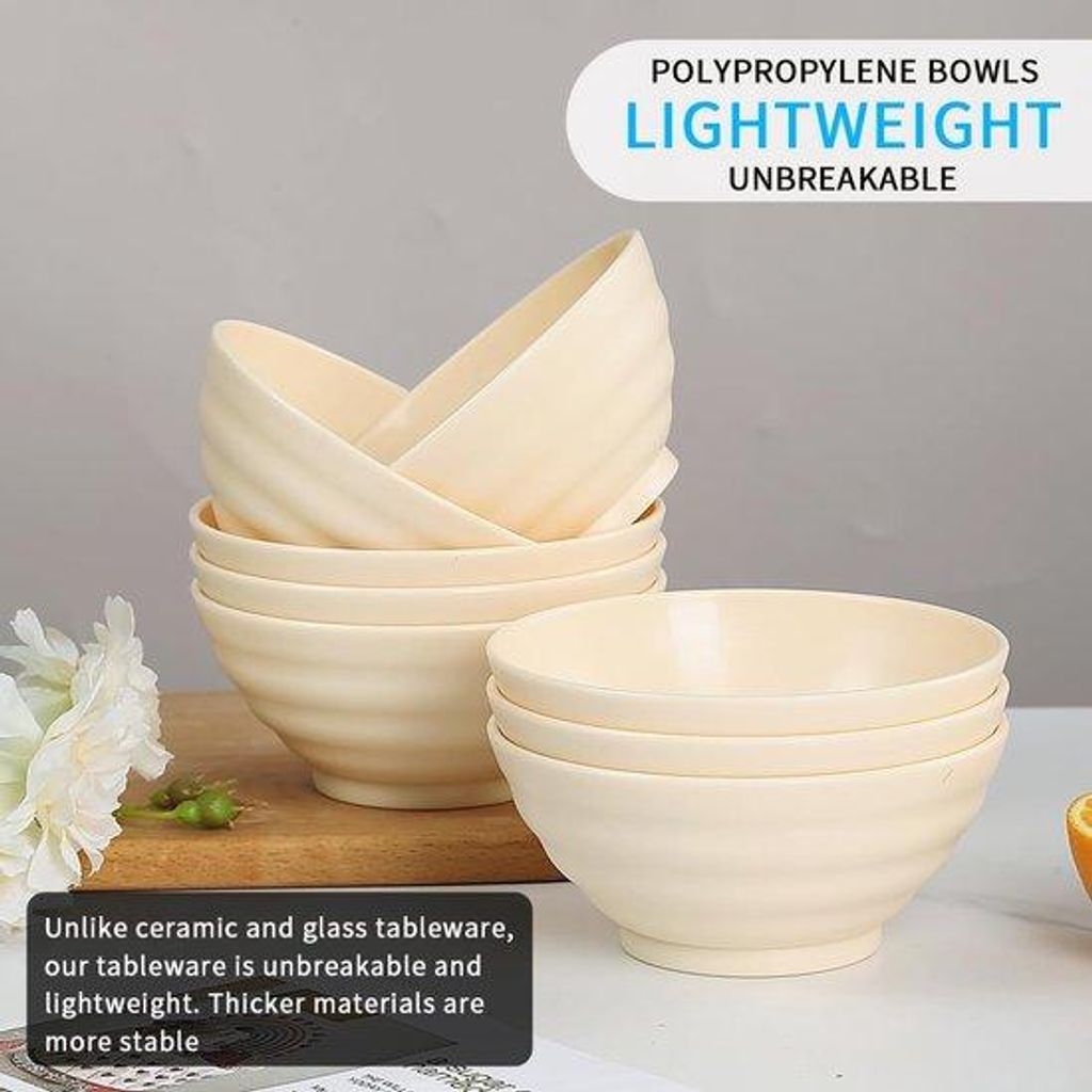 Plastikbecher Set 8-teilig 500ml leicht mehrfach verwendbar