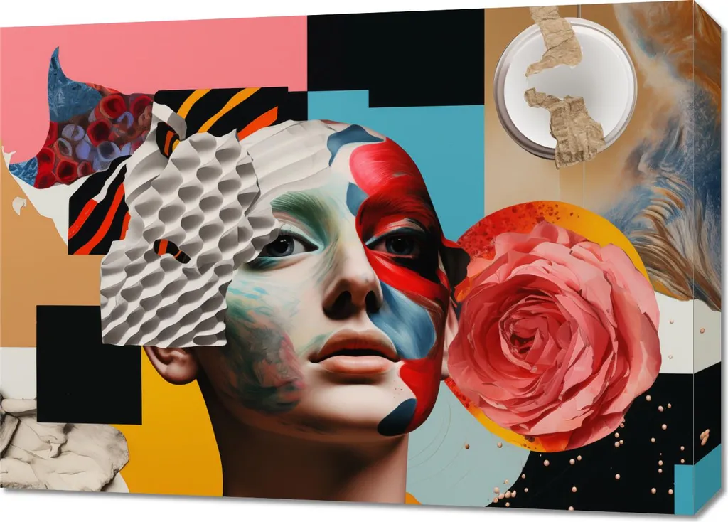 Décoration Murale Moderne 70x50 cm Peau Vivante Dorée pour Salon