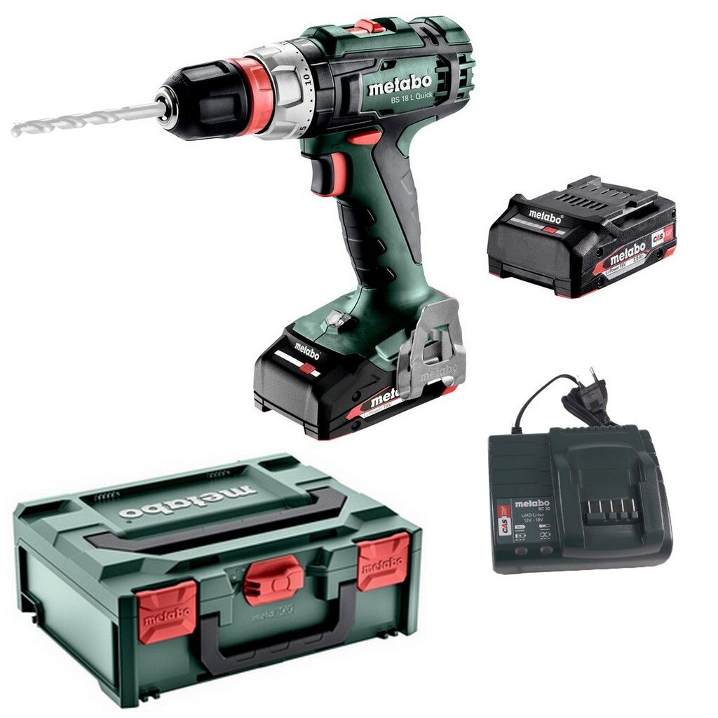 Metabo BS 18 L Quick 2x 2,0 Ah Akku-Bohrschrauber