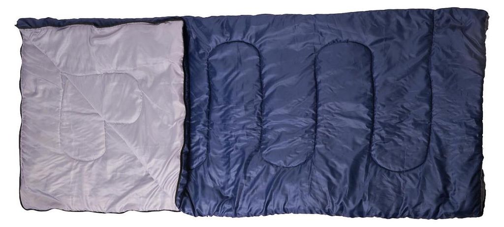 Schlafsack Polyester blau - bequemer Camping Schlafsack 200x80cm