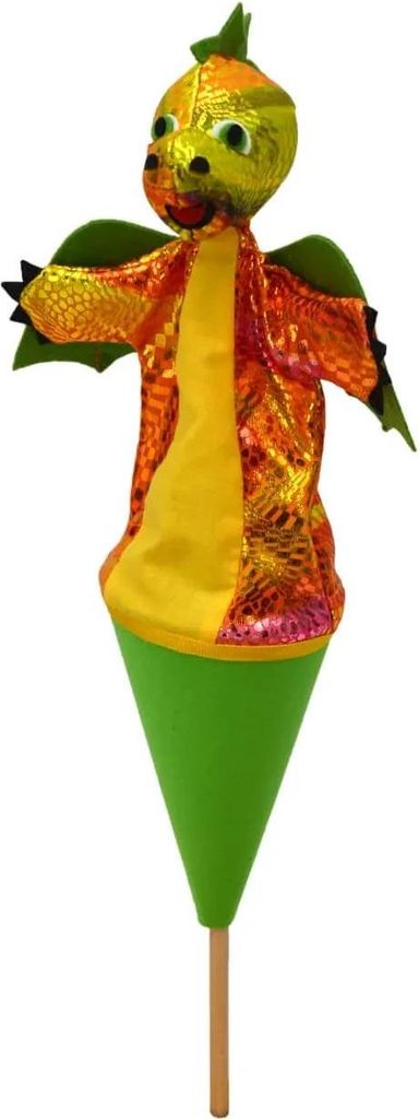 Tütenkasper Drache-Regenbogen, grün