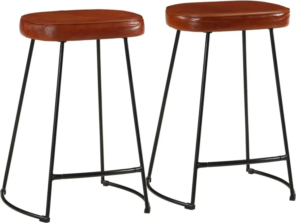 Sgabello da bar 2 pz. Marrone scuro 41x29x62 cm