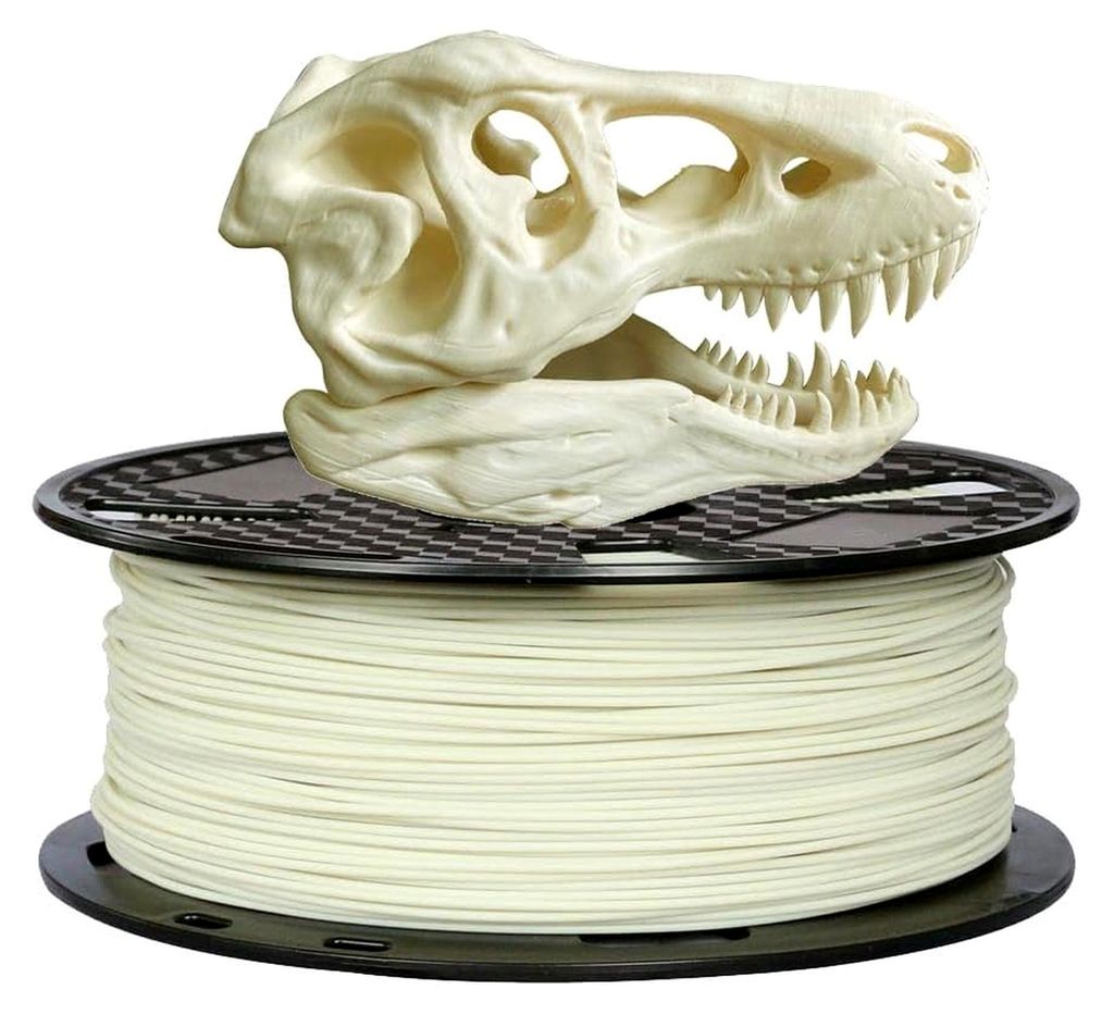 Knochenfarbenes PLA Filament 1,75 mm 3D Drucker Filament 1 kg 2,3 lb Spule 3D Druckmaterialien