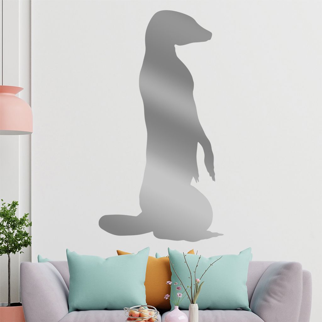 KIWISTAR Erdmännchen - Wüste Beobachten Sahara Wandtattoo in 6 Größen - Wandaufkleber Wall Sticker - Dekoration, Küche, Wohnzimmer, Schlafzimm...