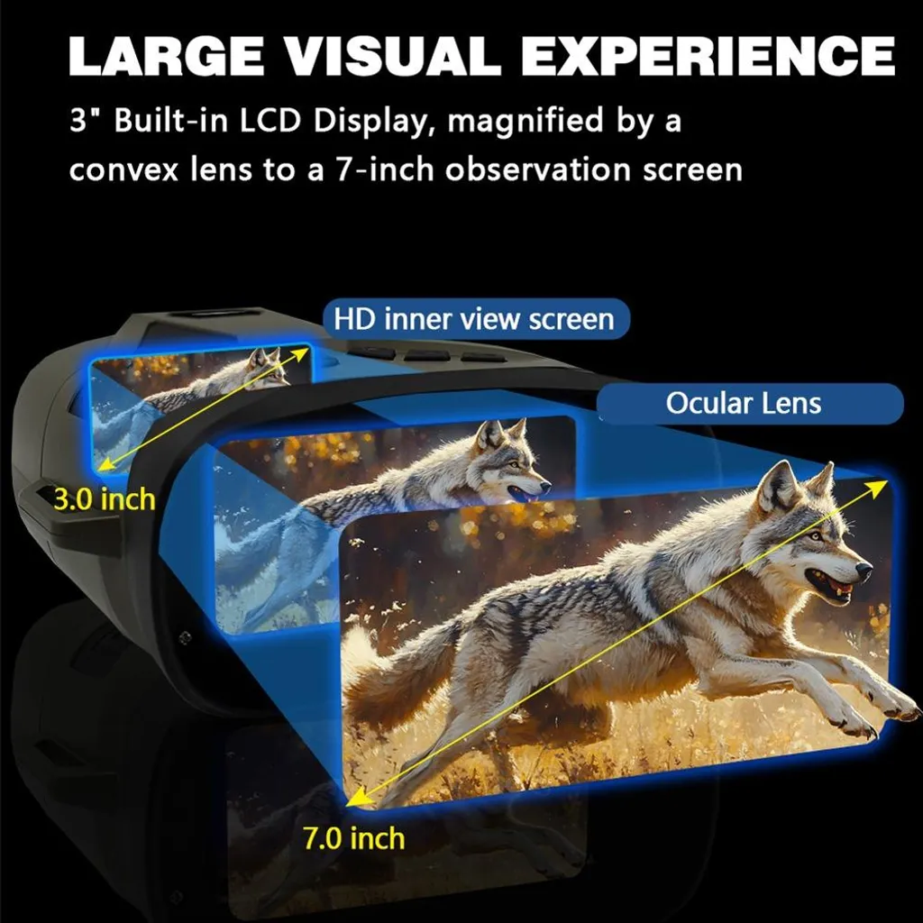 Jumelles Vision Nocturne 4K pour Chasse et Observation de la Faune