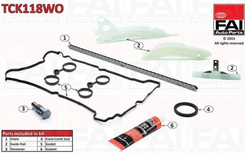 Kit Chaîne de Distribution Citroën C4 (08-) Anti-Bruit avec Joint