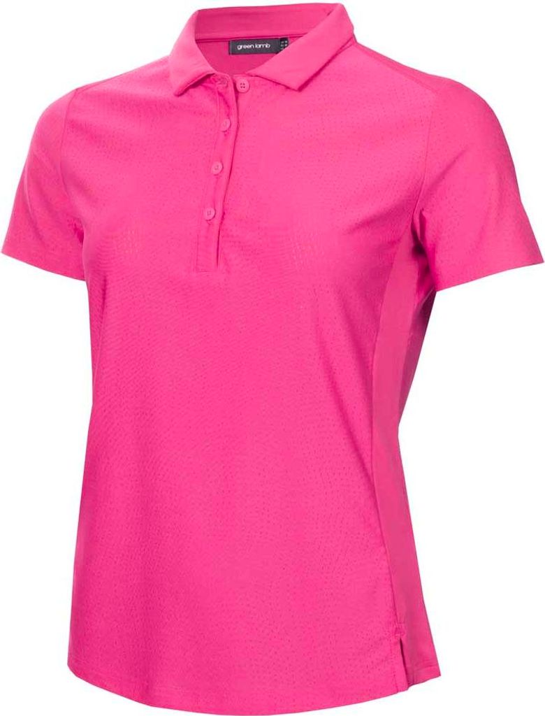 Green Lamb Ola Mesh Kurzarm-poloshirt Für Damen Rosa 3XL Rosa 3XL